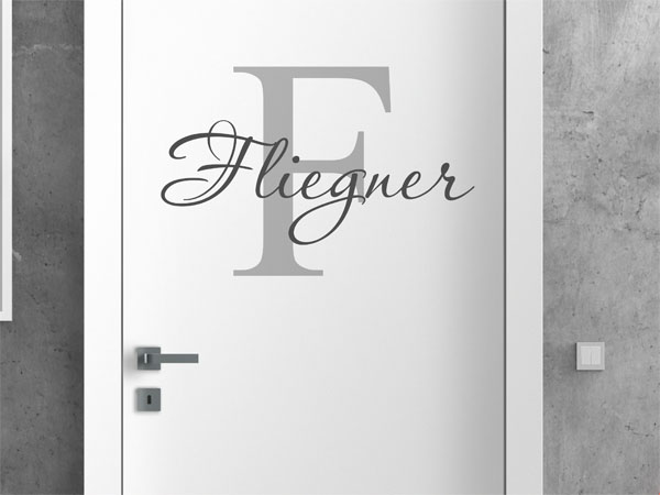 Wandtattoo Fliegner Nachname
