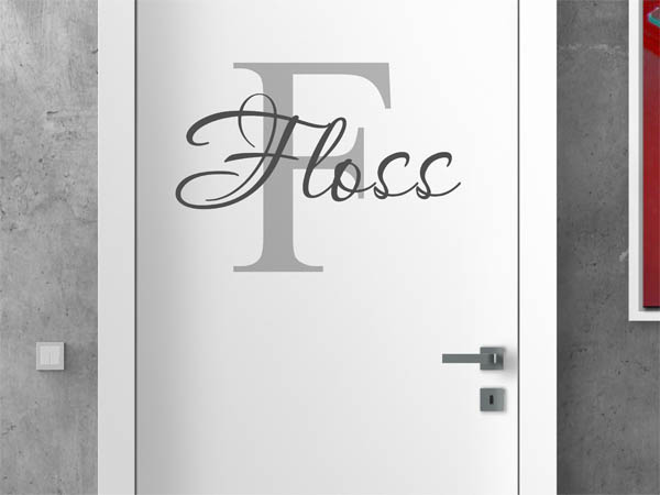 Wandtattoo Floss Nachname
