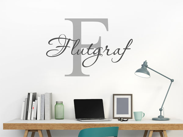 Wandtattoo Flutgraf Nachname