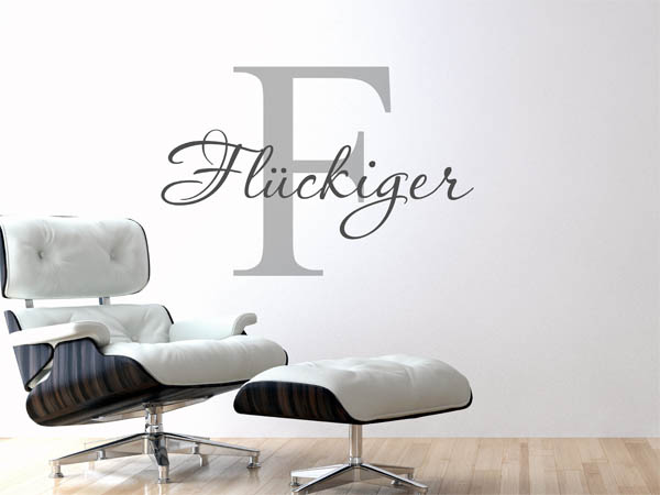 Wandtattoo Flückiger Nachname