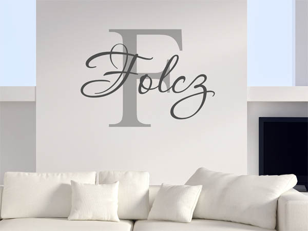 Wandtattoo Folcz Nachname