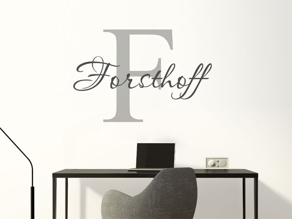 Wandtattoo Forsthoff Nachname