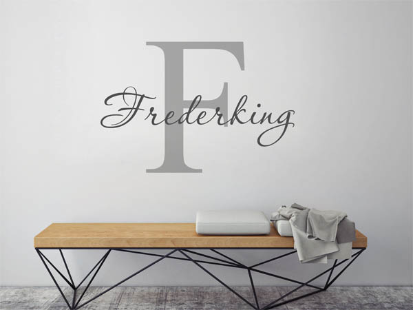 Wandtattoo Frederking Nachname