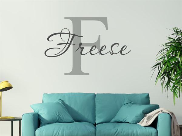 Wandtattoo Freese Nachname