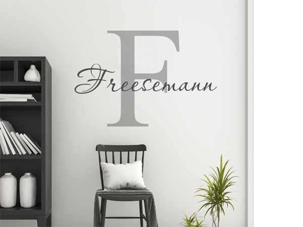 Wandtattoo Freesemann Nachname