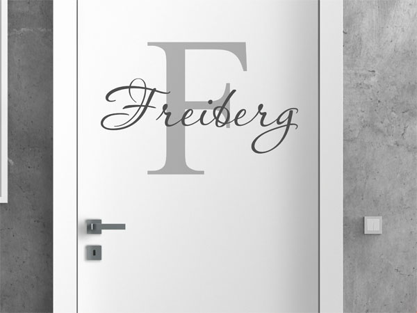 Wandtattoo Freiberg Nachname