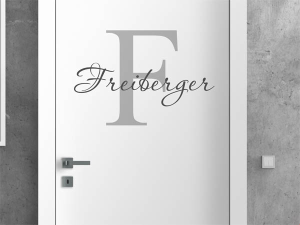 Wandtattoo Freiberger Nachname