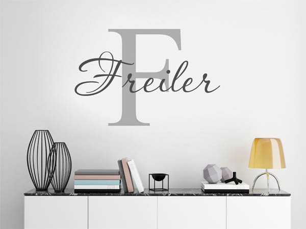 Wandtattoo Freiler Nachname
