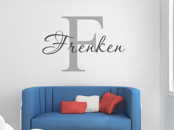 Wandtattoo Frenken Nachname