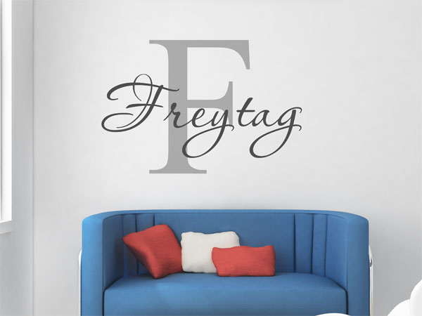 Wandtattoo Freytag Nachname