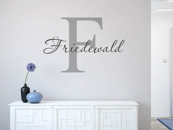 Wandtattoo Friedewald Nachname
