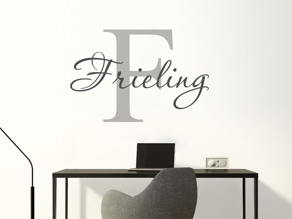Wandtattoo Frieling Nachname