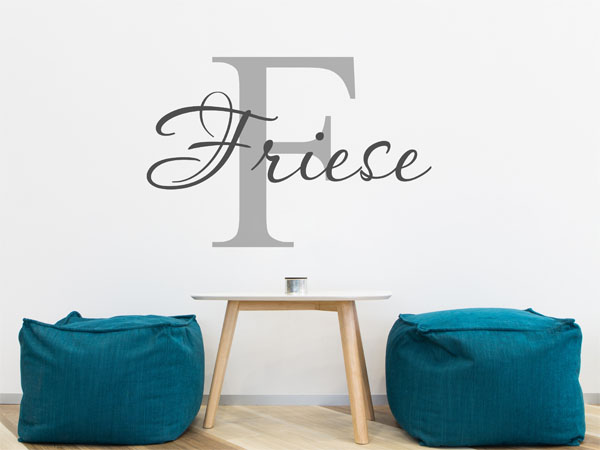 Wandtattoo Friese Nachname