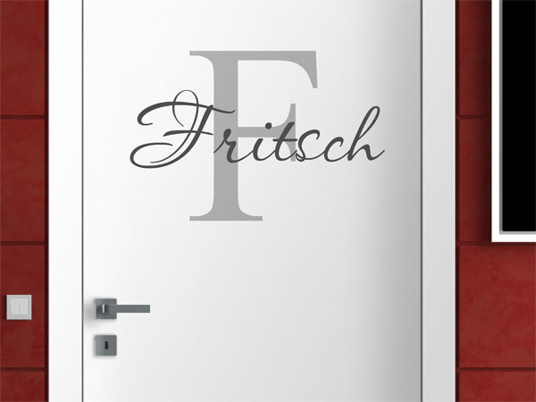 Wandtattoo Fritsch Nachname