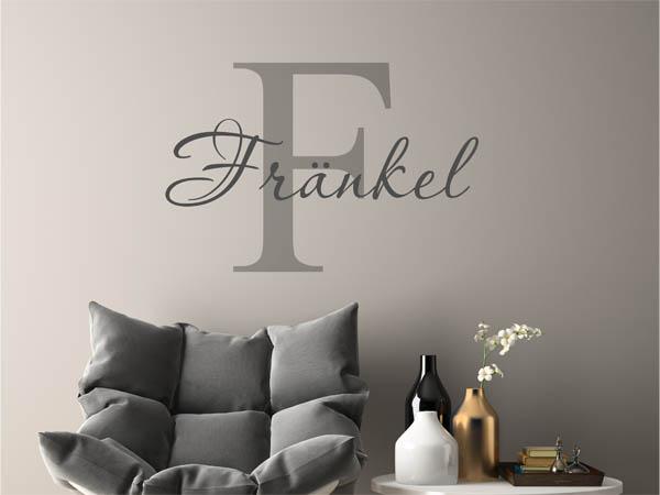 Wandtattoo Fränkel Nachname