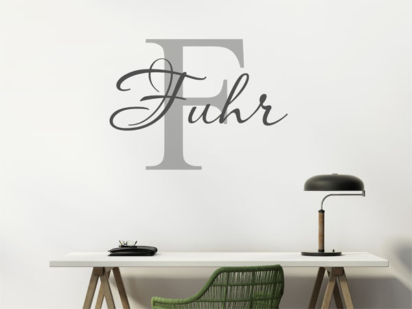 Wandtattoo Fuhr Nachname