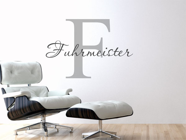 Wandtattoo Fuhrmeister Nachname