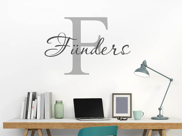 Wandtattoo Fünders Nachname