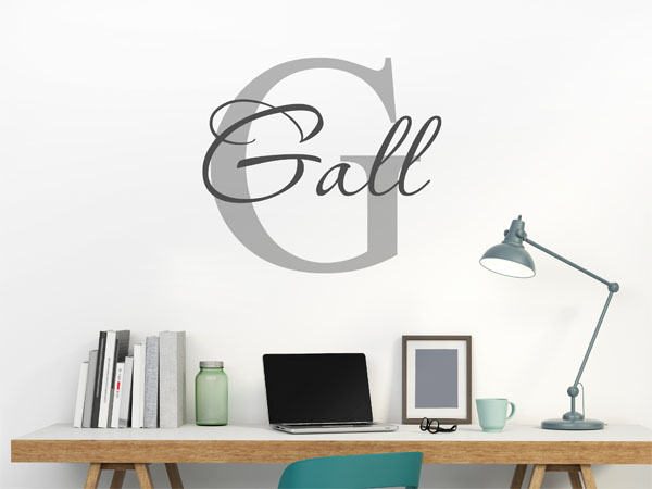 Wandtattoo Gall Nachname