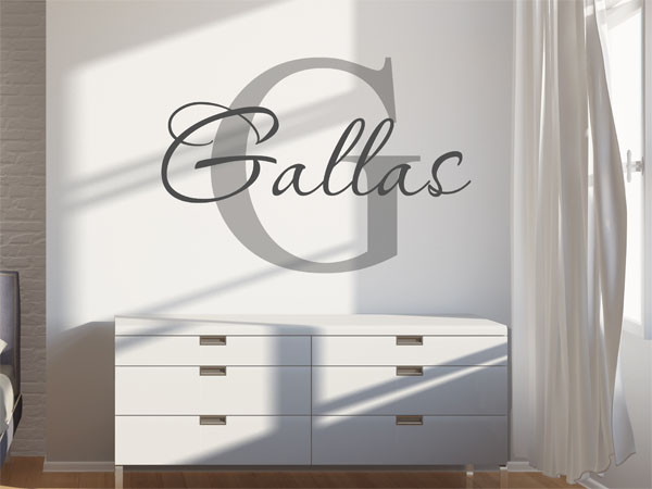 Wandtattoo Gallas Nachname