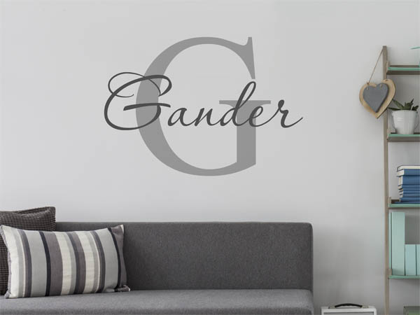 Wandtattoo Gander Nachname