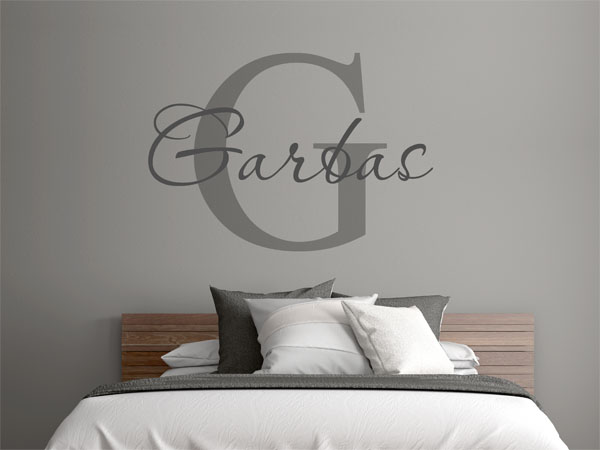 Wandtattoo Garbas Nachname