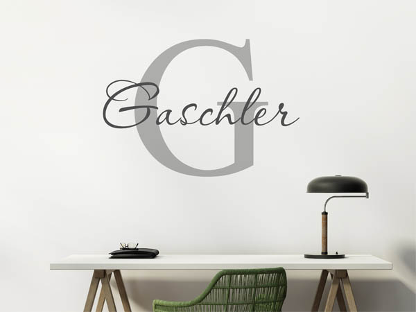 Wandtattoo Gaschler Nachname