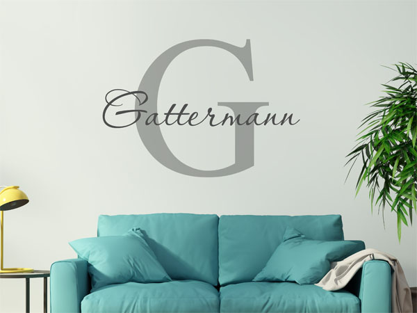 Wandtattoo Gattermann Nachname