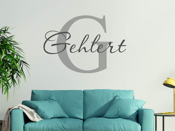 Wandtattoo Gehlert Nachname