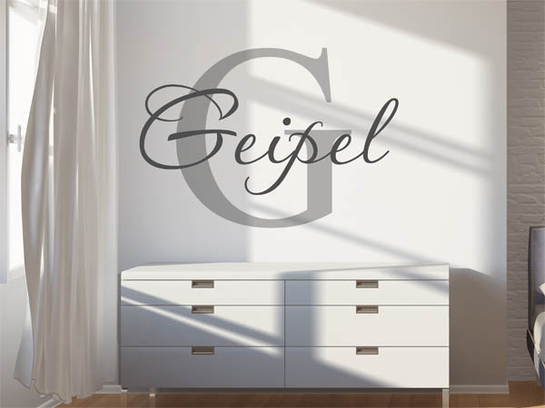 Wandtattoo Geipel Nachname