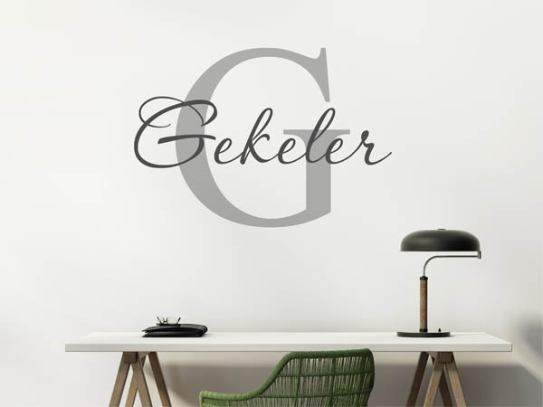 Wandtattoo Gekeler Nachname