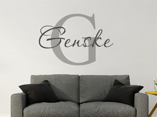 Wandtattoo Genske Nachname