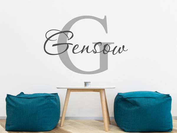 Wandtattoo Gensow Nachname
