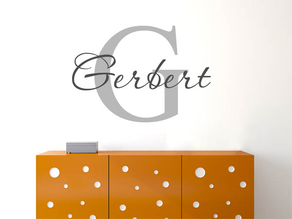 Wandtattoo Gerbert Nachname