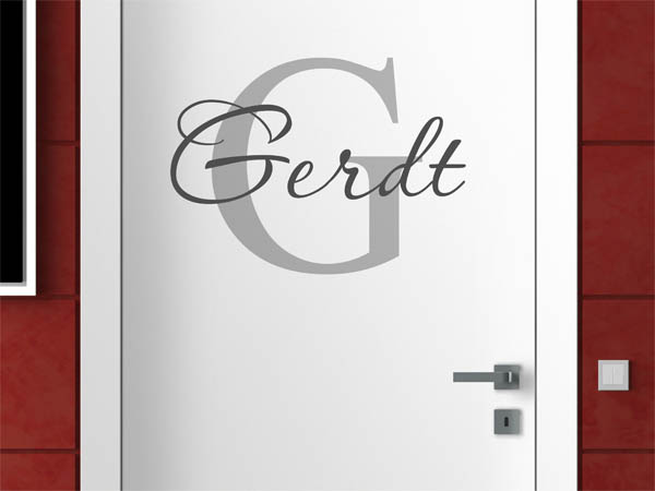 Wandtattoo Gerdt Nachname