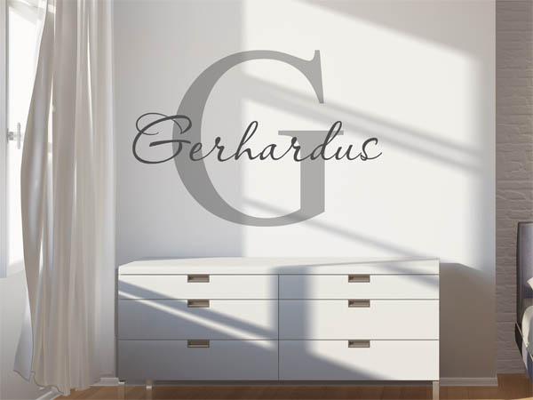 Wandtattoo Gerhardus Nachname