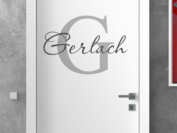 Wandtattoo Gerlach Nachname
