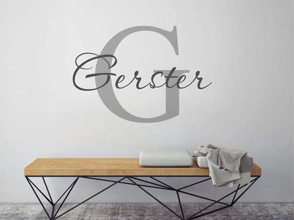 Wandtattoo Gerster Nachname