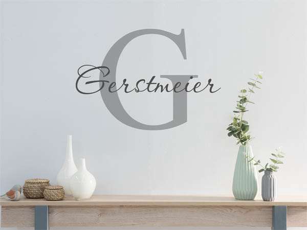 Wandtattoo Gerstmeier Nachname