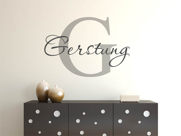 Wandtattoo Gerstung Nachname