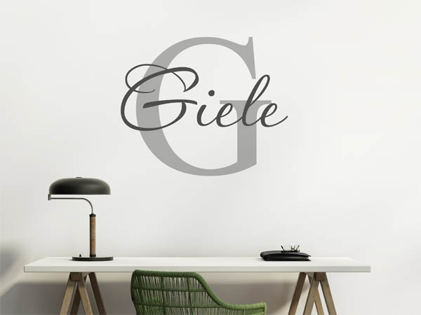 Wandtattoo Giele Nachname