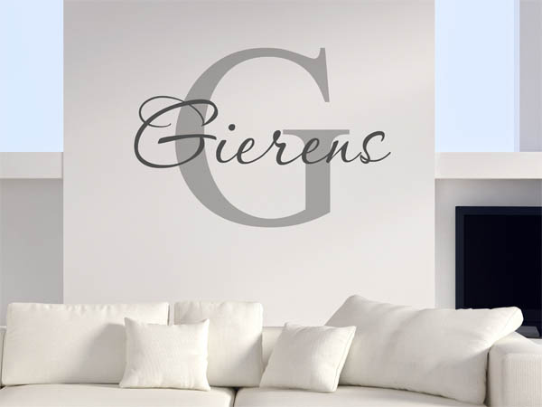 Wandtattoo Gierens Nachname