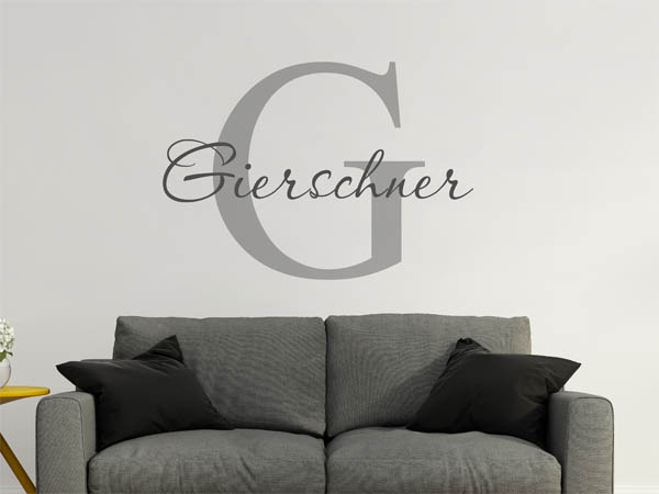 Wandtattoo Gierschner Nachname