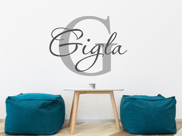 Wandtattoo Gigla Nachname