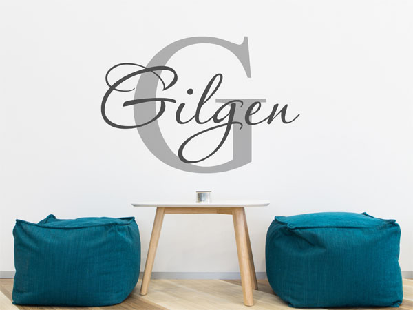 Wandtattoo Gilgen Nachname