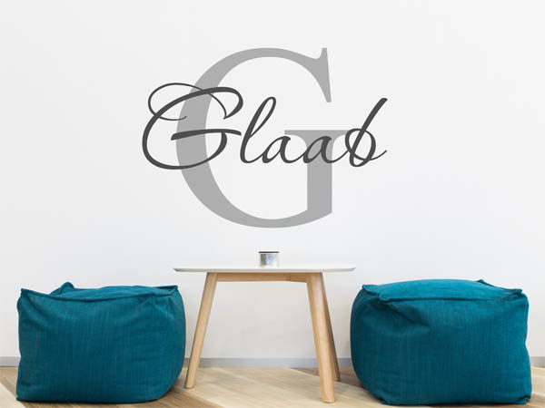 Wandtattoo Glaab Nachname