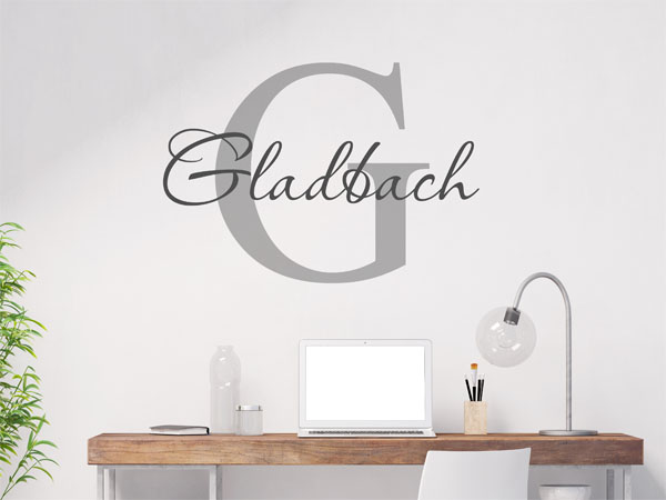 Wandtattoo Gladbach Nachname