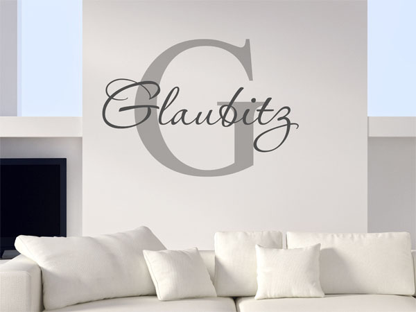 Wandtattoo Glaubitz Nachname