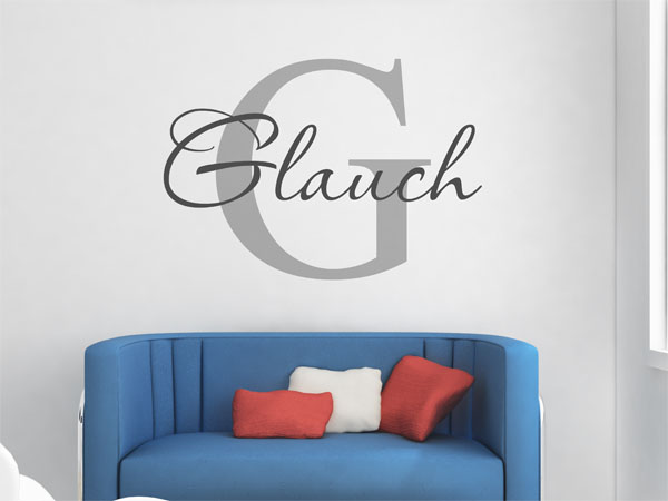 Wandtattoo Glauch Nachname