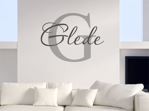 Wandtattoo Glede Nachname
